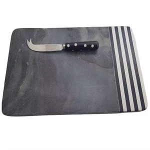 Natural Finish Wooden Cutting <b>Board</b> With <b>Matching</b> Knife Elegant Kitchen Accessory - Product Image 5