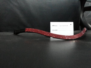 Banda de cejas de cuero de calidad genuina para caballos Característica duradera de tacto elegante: los mejores productos de caballos exportados de la India - Product Image 2