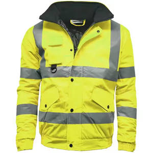 Chaqueta de Seguridad Reflectante de Alta Visibilidad para Trabajo, Chaqueta de Seguridad Invernal con Logotipo Personalizado, Chaquetas de Seguridad para la Construcción con Reflectante 3M - Product Image 4