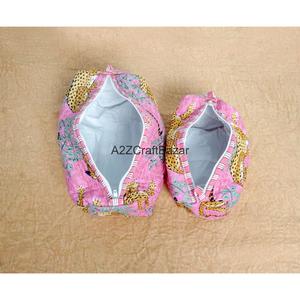 Sac de voyage écologique en coton pour cosmétiques, avec poignée souple, grande capacité, fermeture éclair étanche - Product Image 6