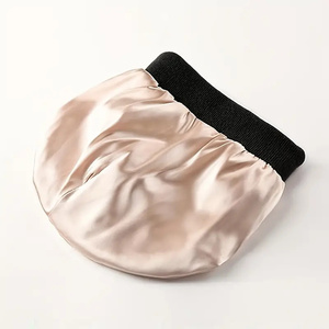 2023 Satin Lót Đan Beanie Hat Tùy Chỉnh Mềm Acrylic Mũ Mùa Đông Cho Phụ Nữ Người Đàn Ông Lụa Lót Còng Beanie Hat - Product Image 4