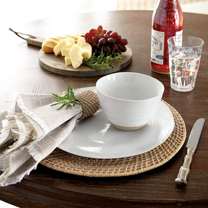 Ronds de serviette écologiques faits à la main, ensemble de 4 en jonc de mer, origine Vietnam, OEM/ODM, ensemble de sets de table et ronds de serviette en rotin tressés à la main - Product Image 2