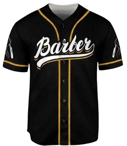 Maillot de baseball personnalisé à rayures jaunes avec nom pour hommes - Product Image 1