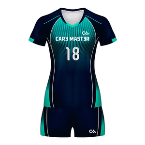Uniforme de Voleibol Femenino con Logotipo Frontal Impreso Personalizado de la Mejor Calidad, Estilo 2026, Ropa Deportiva Transpirable y Antibacteriana - Product Image 1