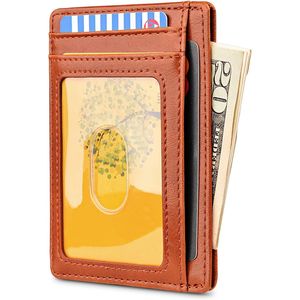 Portafoglio Sottile in Pelle per Uomo e Donna con Blocco RFID, Tasca Frontale, Design Elegante - Product Image 3