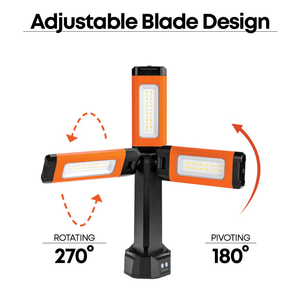โคมไฟตั้งโต๊ะไร้สาย น้ำหนักเบา 2000 ลูเมนส์ ให้แสงสว่างสูง ปรับอุณหภูมิสีได้สองระดับ (4000K/6500K) แบตเตอรี่ลิเธียมไอออน สำหรับอุตสาหกรรมการบินและอวกาศ - Product Image 3