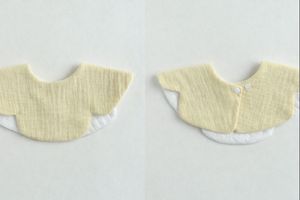 JALBEBE Bavaglino per Neonati in Mussola di Cotone, Chiusura con Bottone Singolo, Ecologico, Antibatterico, Lavabile, Unisex - Product Image 5