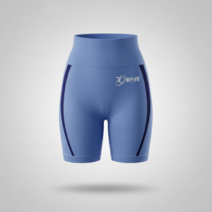 กางเกงขาสั้นออกกำลังกายเอวสูง ยกกระชับสะโพก ระบายอากาศได้ดี เหมาะสำหรับฟิตเนส ยิม โยคะ ออกกำลังกายกลางแจ้ง แบบไร้ตะเข็บ - Product Image 1