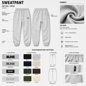 Pantalones Deportivos Personalizados de Corte Holgado para Hombre, Joggers de Felpa de Algodón Premium, Ropa Casual de Marca Privada, Fabricante de Ropa OEM - Product Image 6