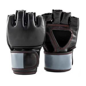 Gants de boxe MMA en cuir professionnel de haute qualité, personnalisables, antidérapants, avec sangle de poignet réglable - Product Image 2