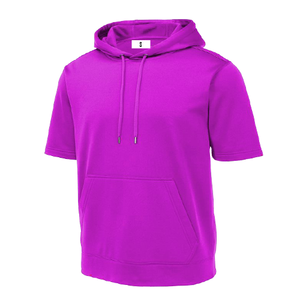 Men's <b>Red</b> <b>Hoodie</b> Short Sleeve Sweatshirt Regular Fit 100% Cotton Casual Winter Wear Pocket Design Unisex High Quality 240g - Product Image 6