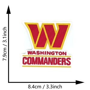 Personalized Embroidered Woven Patches Alphabet Flower Heart Designs Eco-Friendly <b>Canvas</b> Custom Colors Iron-On Sew-On Custom - Product Image 5