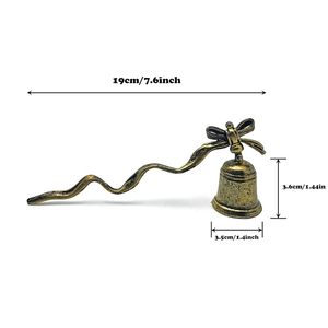 Brass Bell <b>Candle</b> <b>snuffer</b> Decorative Non Electric With Bow Design Home Decor - Product Image 3