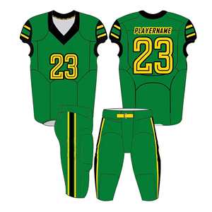 Nuevo Diseño Transpirable, Uniformes de Fútbol Americano Personalizados de Talla Grande, 100% Poliéster, Mangas Cortas, Sublimación Impresa, Secado Rápido - Product Image 1