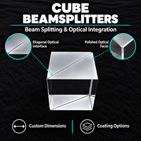 Prisma Pembagi Sinar Kubus Baitec N-BK7 K9 Berlapis AR Dimensi Khusus Integrasi Optik Interferometer Laser