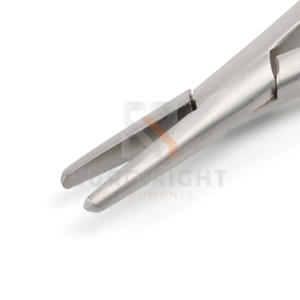 Porte-aiguilles micro Castroviejo en acier inoxydable 15 cm (5,9 pouces) droit, verrouillable, ultra-léger, manuel, certifié CE Classe II, usage vétérinaire - Product Image 3