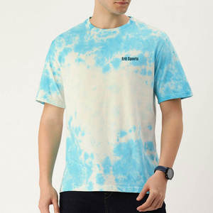 เสื้อย้อมสีไทไดคุณภาพสูงสั่งทำได้ตามต้องการ ปริมาณสั่งซื้อขั้นต่ำน้อย สไตล์สตรีทแฟชั่นสำหรับผู้ชาย ผลิตจากผ้าฝ้าย/โพลีเอสเตอร์ - Product Image 1