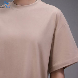 Camiseta Boxy Personalizada para Hombre, Algodón Grueso, Corte Holgado, Manga Corta, Cuello Redondo, Camiseta Lisa Estilo Urbano, Ropa OEM - Product Image 4