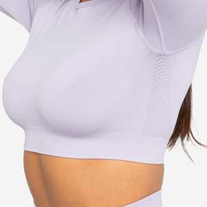 Conjunto Deportivo para Mujer al por Mayor OEM, Traje de Yoga de Dos Piezas, Top Corto sin Mangas y Leggings de Spandex/Nylon, Transpirable y Personalizable - Product Image 2