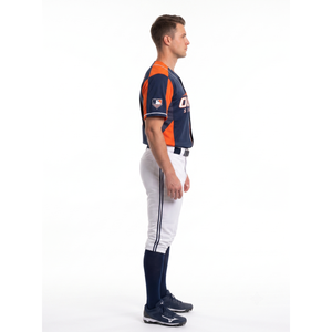 Maillot de baseball personnalisé sublimé 100 % polyester double tricot avec panneaux de précision, uniforme d'équipe athlétique pour hommes, logo OEM - Product Image 3