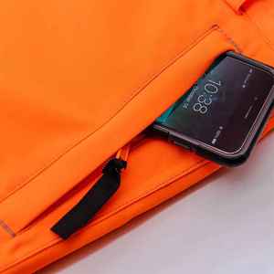 Hi Vis Orange <b>Work</b> <b>Trousers</b> Men Reflective Safety Pants Polyester Material Multi Pockets Stretch Workwear Uniform - Product Image 6