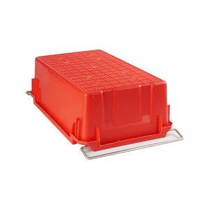 Eco-Friendly <b>Stackable</b> Rectangular Plastic Storage Bin Metal Handle Red Blue PP Material 4mm Thickness Agricultural Use Folin - Product Image 6