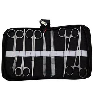 8-Piece Stainless Steel Manual Student Dissection Surgical Hemostat Scissor Instrument Set Zipper <b>Case</b> for By Grip Surgical - Product Image 3