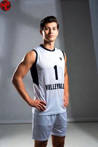 Uniforme de Voleibol Personalizado para Hombre, 100% Poliéster, Producto de Venta Caliente, Diseño Moderno, Uniforme de Voleibol Sostenible - Product Image 5