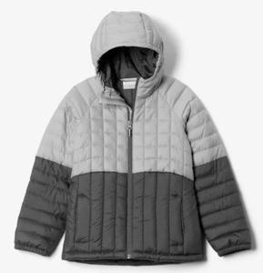 Chaqueta Acolchada con Capucha para Hombre, Diseño Color Block Naranja y Negro, Resistente al Viento, Relleno Grueso de Poliéster, Cierre de Cremallera, Estilo Casual de Invierno - Product Image 2