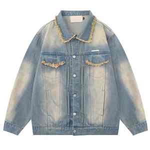 Conjuntos de Chaqueta y Jeans de Mezclilla para Hombre de Alta Calidad, Ropa Personalizada para Hombre, Estilo Urbano, Chaqueta de Mezclilla de Alta Calidad para Hombre - Product Image 1