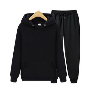 High Quality Men's Spring Solid Printed 2-in-1 Athletic Sports Jacket <b>Pants</b> Set 100% Cotton Streetwear OEM Wholesale Supplier - Product Image 1