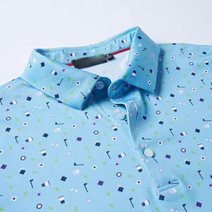 Camiseta Deportiva Informal para Hombre, de Lona Sólida, Ligera, Transpirable, de Secado Rápido, Manga Corta, para Golf - Product Image 3