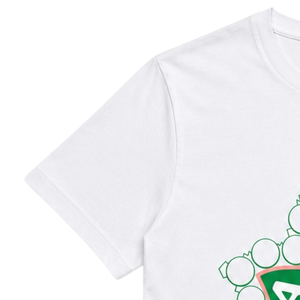 T-shirt blanc Ivy pour femme, manches courtes, imprimé graphique, col rond, décontracté, en coton doux, inspiré des sororités, mode estivale, pour tous les jours - Product Image 2