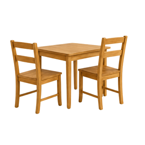 Ensemble de table et de chaises de salle à manger en bois de luxe ARTERRA, meubles de salle à manger en teck pour la maison et l'appartement - Product Image 2