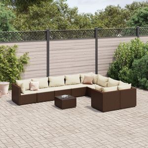 Conjunto de Sofás Marrones para Patio, Decoración de Jardín - Product Image 1