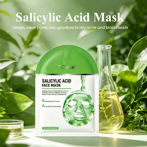 Masque facial purifiant à l'acide salicylique, exfoliant en profondeur, contrôle du sébum, resserre les pores, élimine les points noirs, réparation de l'acné, soin de la peau - Product Image 4
