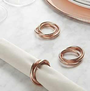 Anillos de Servilleta Metálicos con Forma de Nudo, Decoración de Mesa Moderna para Bodas, Anillos de Servilleta Vintage para Comedor, Hoteles y Restaurantes - Product Image 4