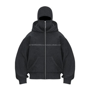 Sweat à capuche cagoule zippé pour homme, personnalisé, épais, haute qualité, avec impression numérique 2026 - Product Image 2