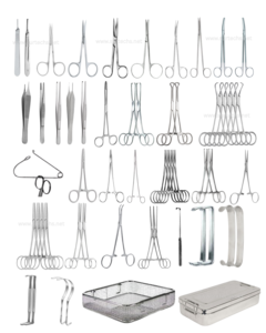 Ensemble d'instruments pédiatriques de base complet, 56 pièces, en acier inoxydable, instruments de chirurgie pédiatrique certifiés CE - Product Image 1