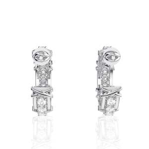 ต่างหูมอยซาไนต์ทรงกลมน่ารักสำหรับผู้หญิง - Product Image 5