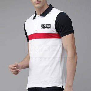 Camiseta Polo Deportiva para Hombre Index Sportswear, Blanca, Negra y Roja, de Manga Corta, con Botones al Frente, Corte Casual, Tela Oxford - Product Image 3