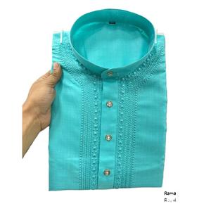 Kurta ชุดนอนผ้าฝ้ายพร้อมชุด Rama งานปักจากนักออกแบบ - Product Image 1