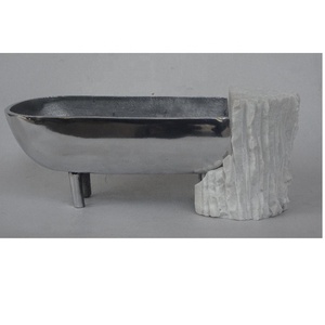 Haute qualité en aluminium et acier bol Table à manger décor bol décoratif bol de service maison Table artisanat moderne - Product Image 5