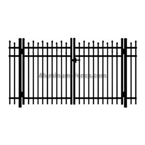 Panneaux de clôture modernes, robustes, écologiques, durables, personnalisés, en acier galvanisé, en fer forgé, résistants aux UV, antirouille - Product Image 4