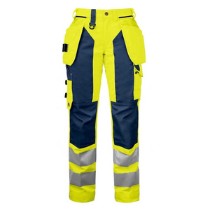 Men's Cotton Hi Vis Reflective Safety <b>Work</b> <b>Pants</b> <b>Cargo</b> Trousers with Anti-Bacterial and Digital Printing - Product Image 2