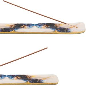 Porta Incienso de Madera Estilo Indio con Incrustaciones de Latón, Porta Incienso de Madera Hecho a Mano con Tallado de Mandala en la Parte Superior - Product Image 1