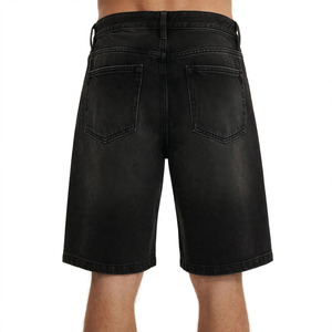 Shorts Bermuda en Denim Coton Personnalisables pour Hommes, Taille Mi-Haute, avec Poches et Braguette Boutonnée, Style Décontracté - Product Image 2