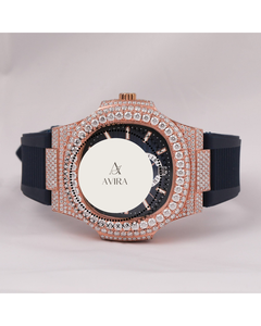 Customized Iced Out Rose Moissanite Diamond <b>Watch</b> Half Iced out Hip Hop <b>Square</b> Quartz Automatic <b>Watch</b> <b>for</b> <b>Men</b> at Wholesale rate - Product Image 2
