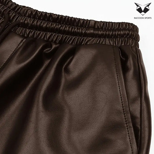 Pantalones Cortos de Lona y Cuero Ecológicos de Primera Calidad, Último Diseño, Precio al por Mayor, Ligeros, Casuales, para Club, Elegantes y Cómodos - Product Image 6