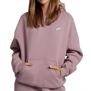 Conjunto de Sudadera con Capucha de Forro Polar Oversize de Calidad Premium para Mujer, Sudadera Casual de Invierno, Ropa de Descanso, Conjunto de Sudaderas con Capucha con Logotipo Personalizado al por Mayor - Product Image 3